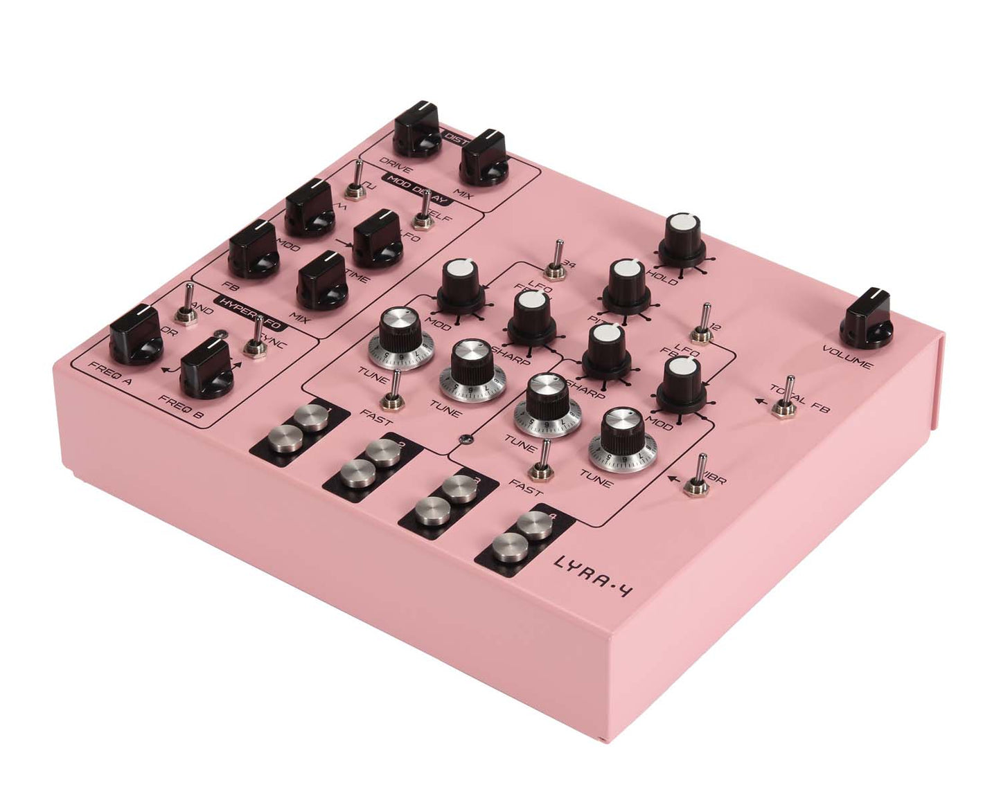 Soma Laboratory Lyra-4 Organismic Synthesizer - Calm Baker Pink