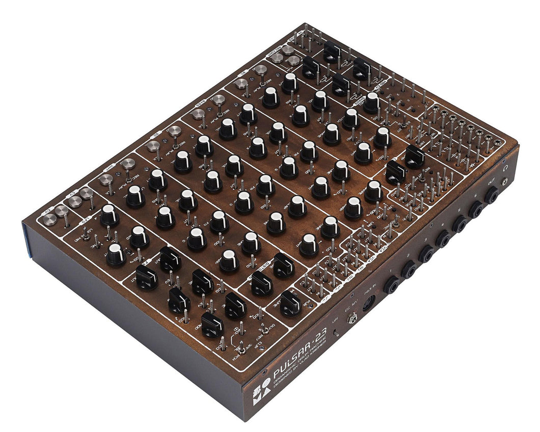 Soma Laboratory Pulsar-23 Turret Semi-Modular Drum Machine - Rusty