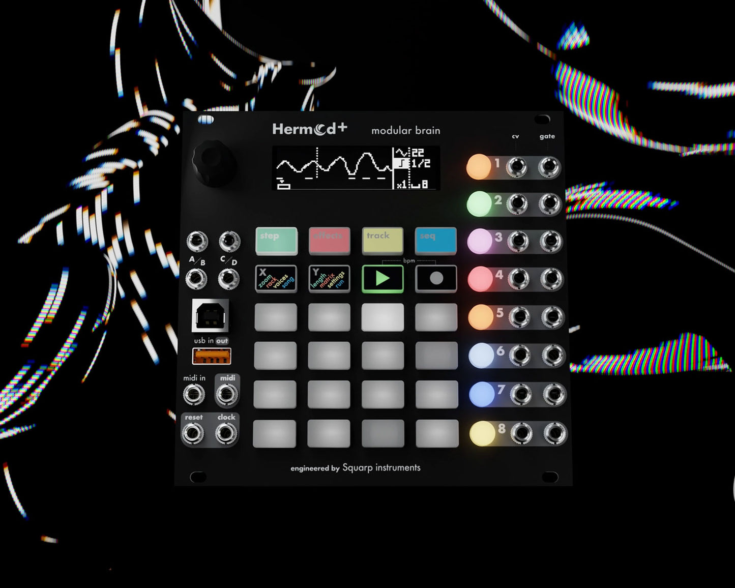 Squarp Instruments Hermod+ Modular Brain Sequencer & MIDI-CV Converter