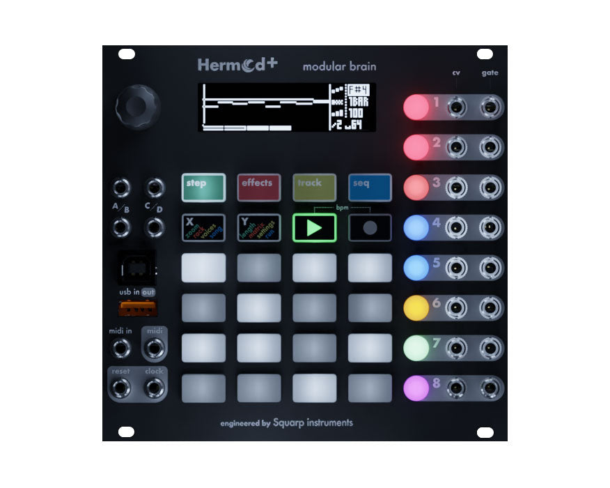Squarp Instruments Hermod+ Modular Brain Sequencer & MIDI-CV Converter