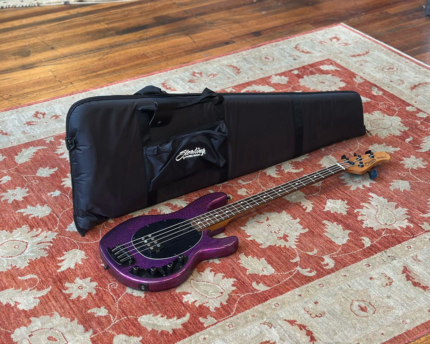 Sterling by Music Man Ray 34 Stingray - Purple Sparkle