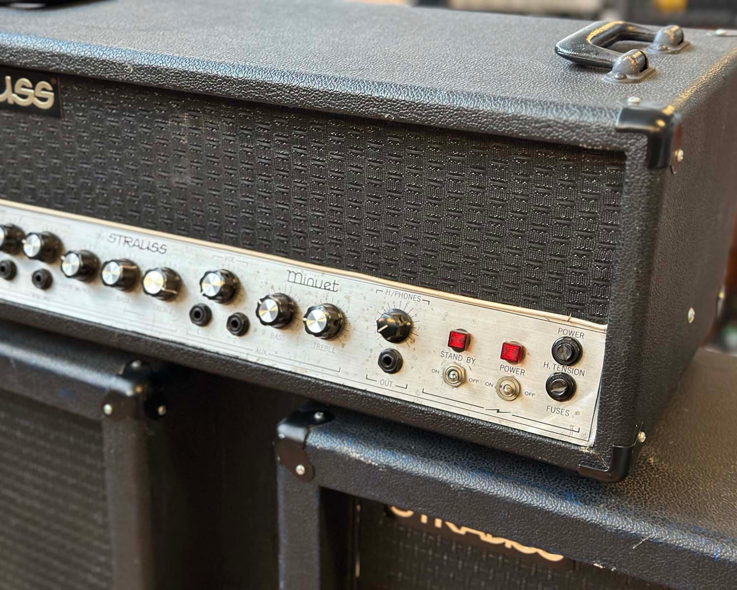 1970s Strauss Minuet Valve PA Head & Speakers