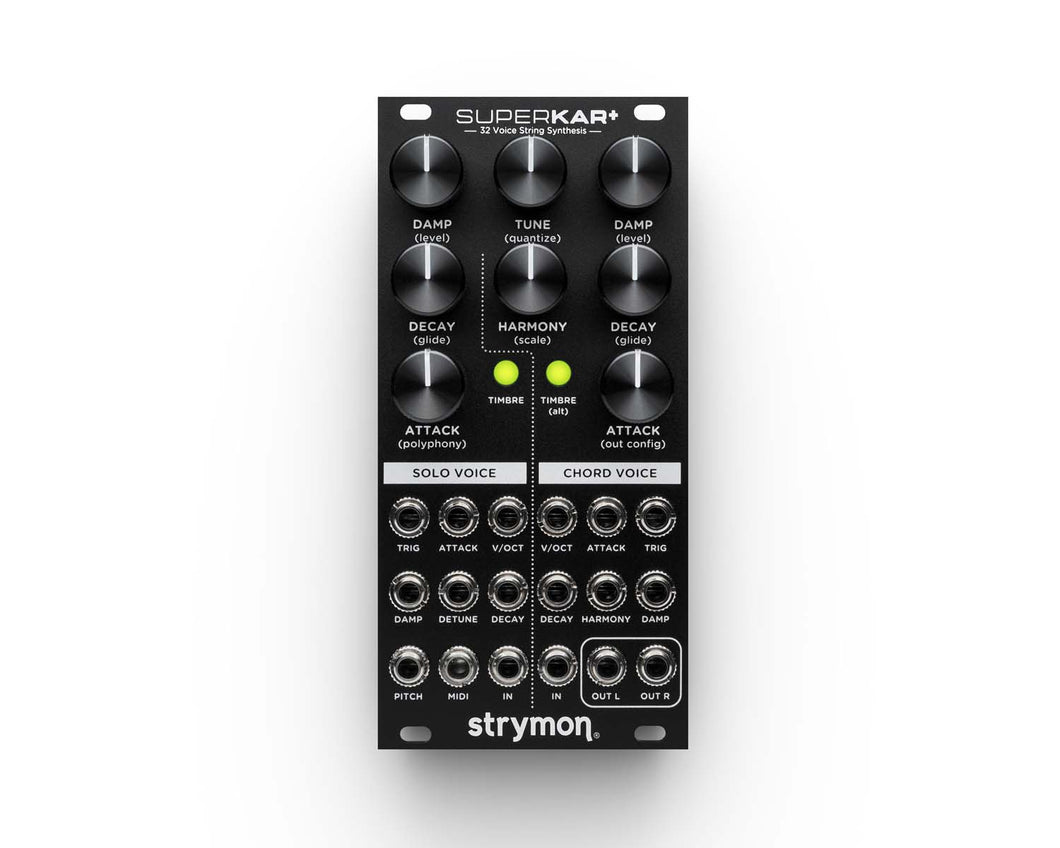 Strymon SuperKar+ 32 Voice String Synthesis Eurorack Module