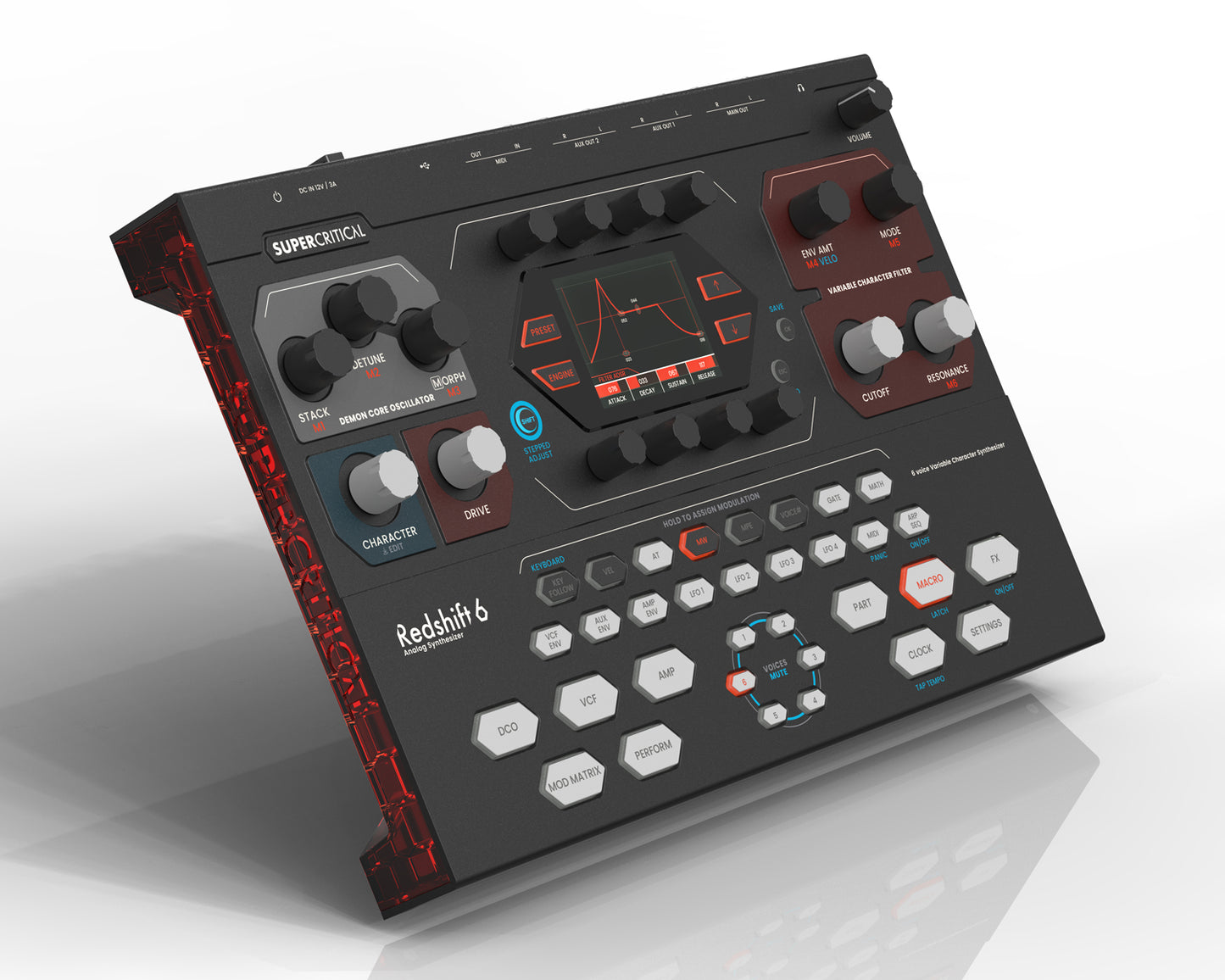 Supercritical Redshift 6 Voice Desktop Synthesizer Module