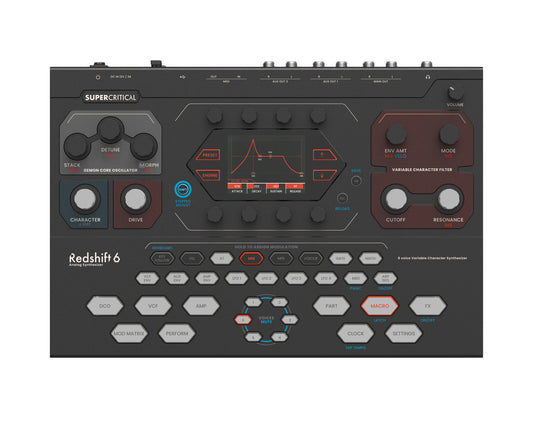 Supercritical Redshift 6 Voice Desktop Synthesizer Module
