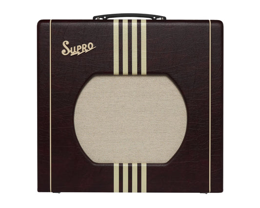 Supro Delta King 12 Guitar Amplifier - Burgundy/Cream