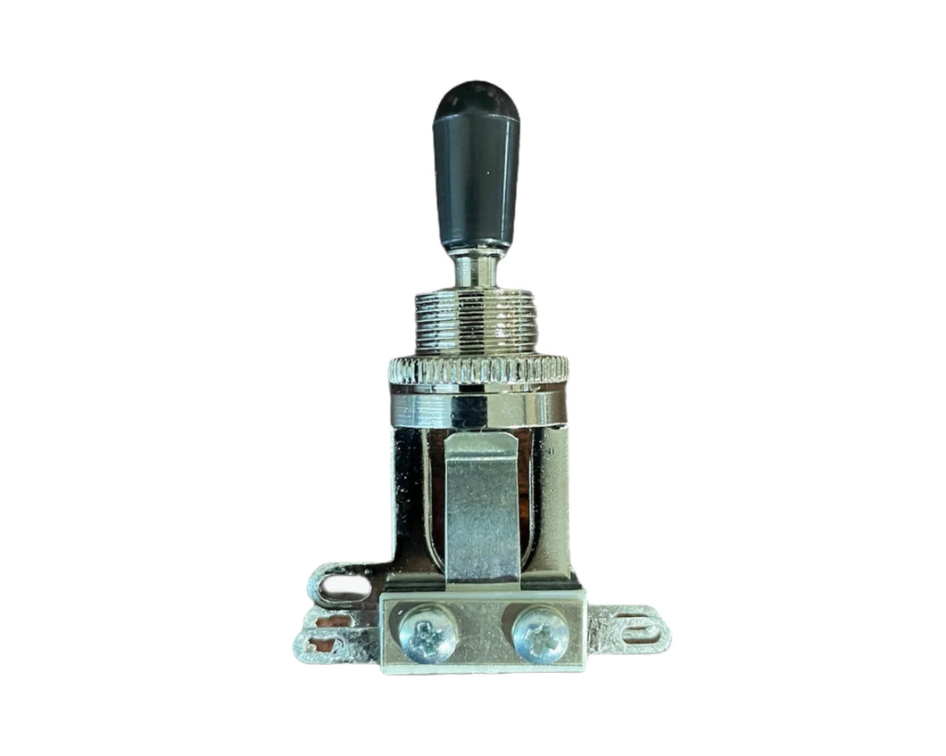 Switchcraft Short Straight Toggle Switch - Black Tip