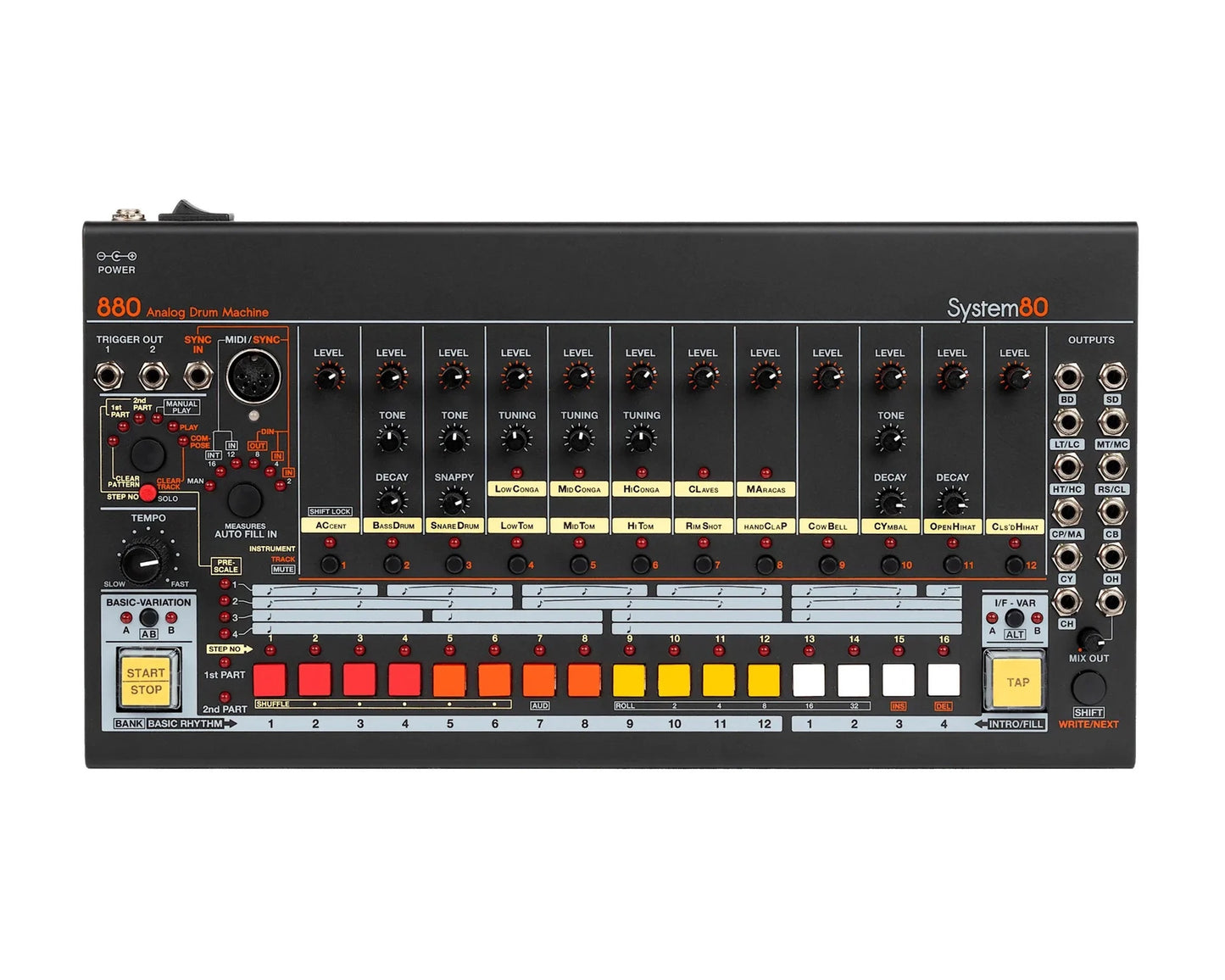 System80 880 Analog Drum Machine Desktop Module