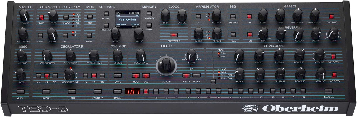 Oberheim TEO-5 5-Voice Desktop Synthesizer Module