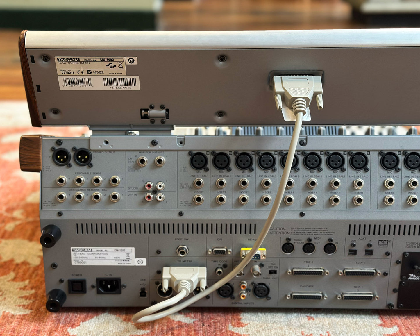 Tascam DM-3200 Digital Mixing Console w/MU-1000 Meter Bridge