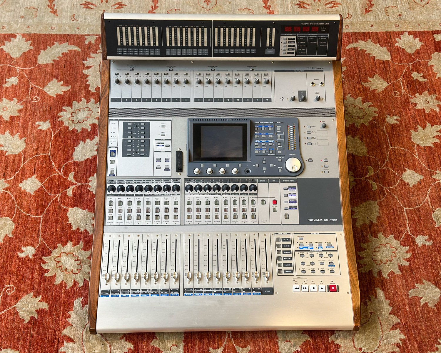 Tascam DM-3200 Digital Mixing Console w/MU-1000 Meter Bridge