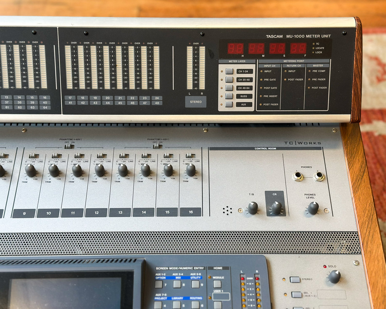 Tascam DM-3200 Digital Mixing Console w/MU-1000 Meter Bridge