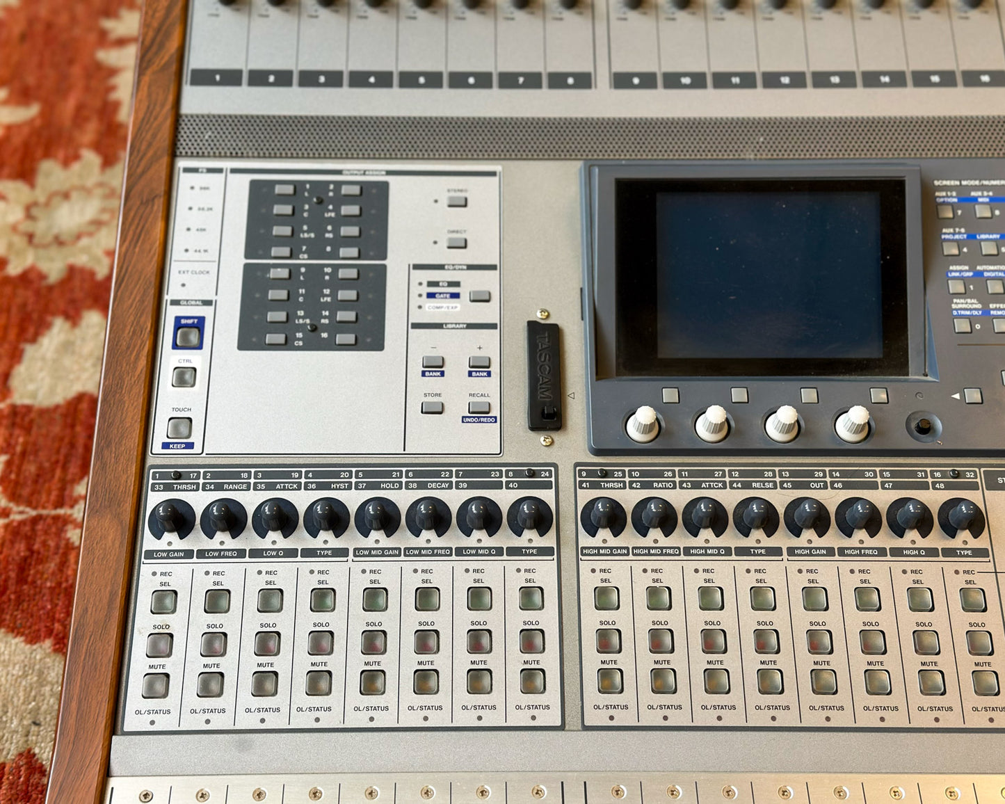 Tascam DM-3200 Digital Mixing Console w/MU-1000 Meter Bridge