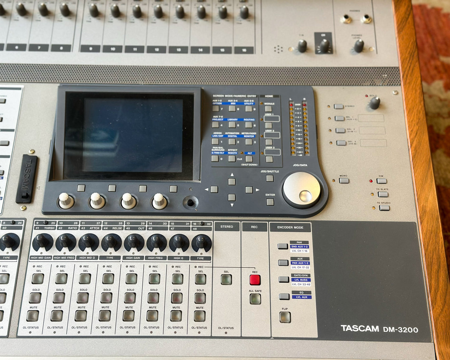 Tascam DM-3200 Digital Mixing Console w/MU-1000 Meter Bridge