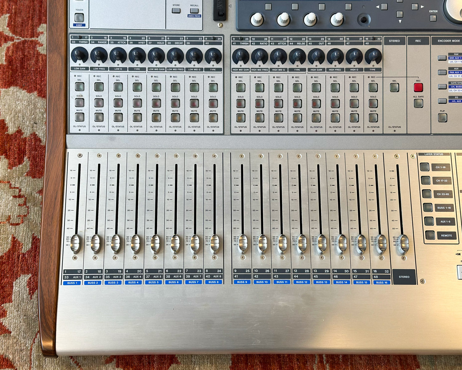 Tascam DM-3200 Digital Mixing Console w/MU-1000 Meter Bridge