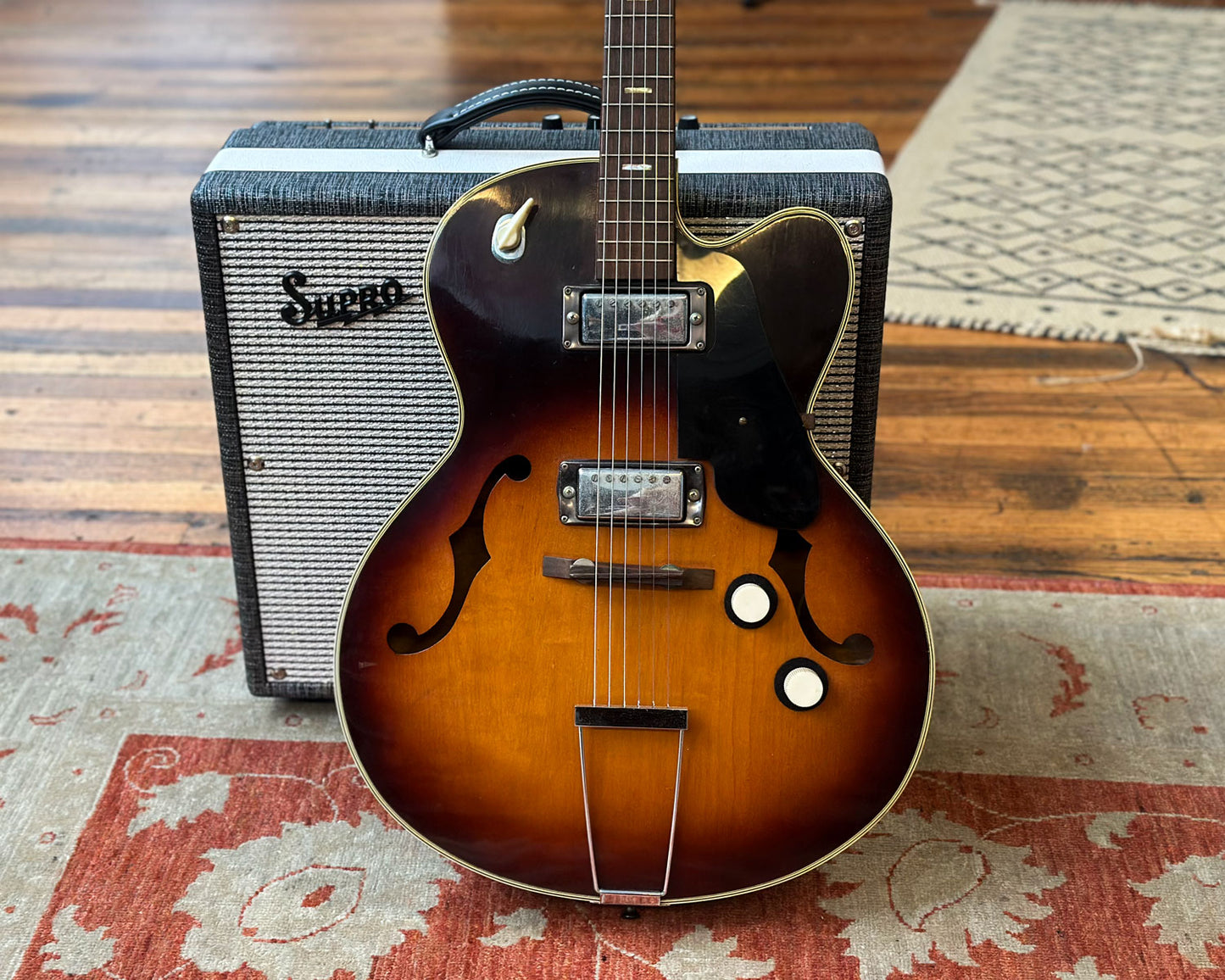 1960s Teisco Model 54 Hollowbody Guitar