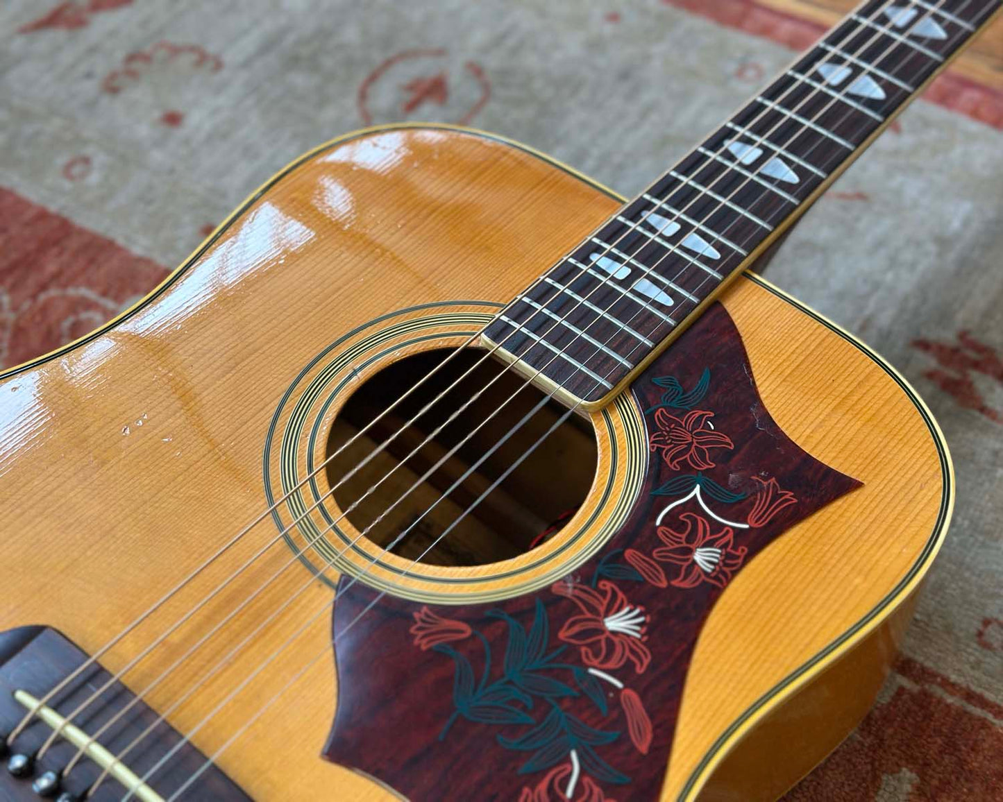 Terada GU 3563 Acoustic Electric Guitar w/ Piezo Pickup