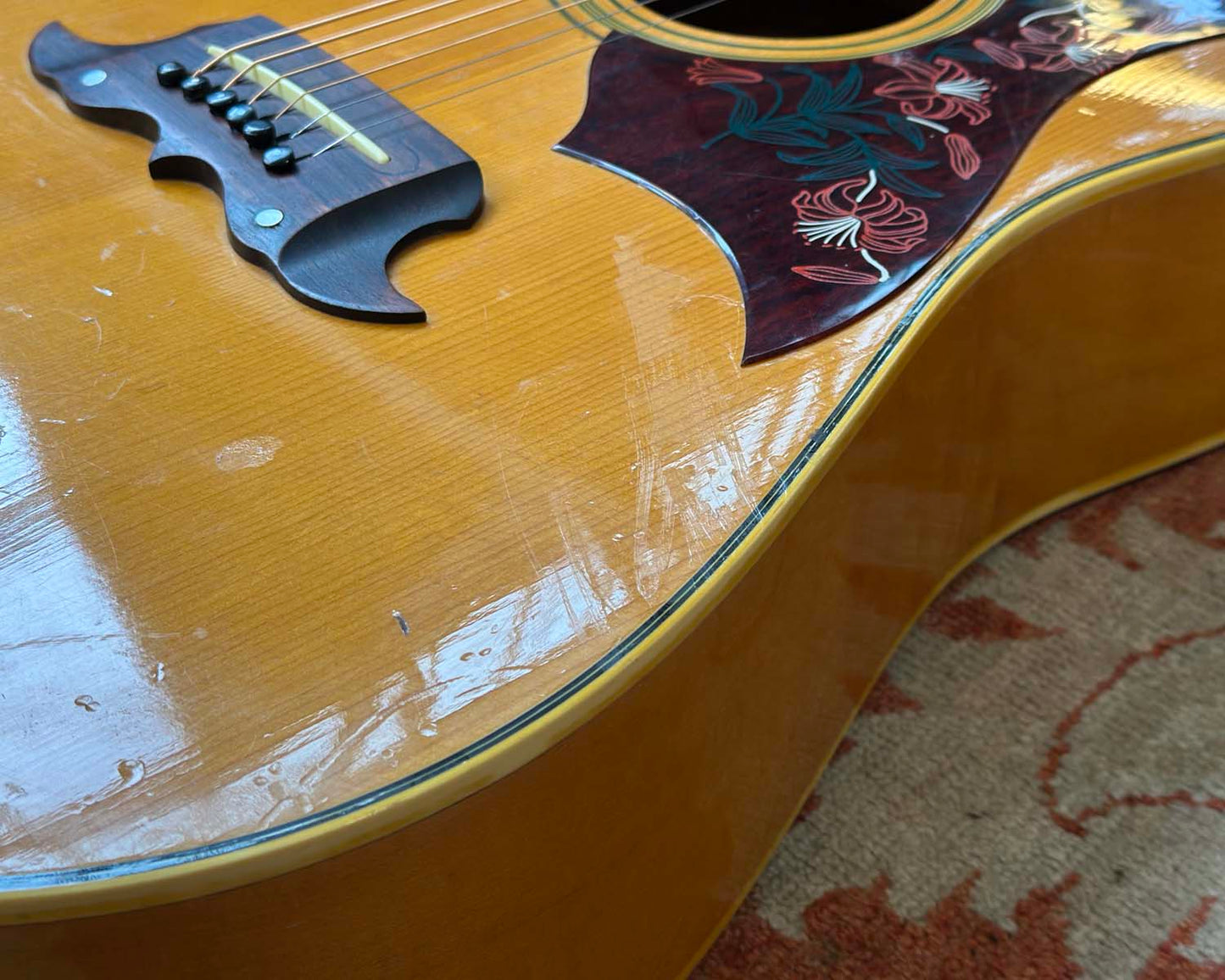 Terada GU 3563 Acoustic Electric Guitar w/ Piezo Pickup