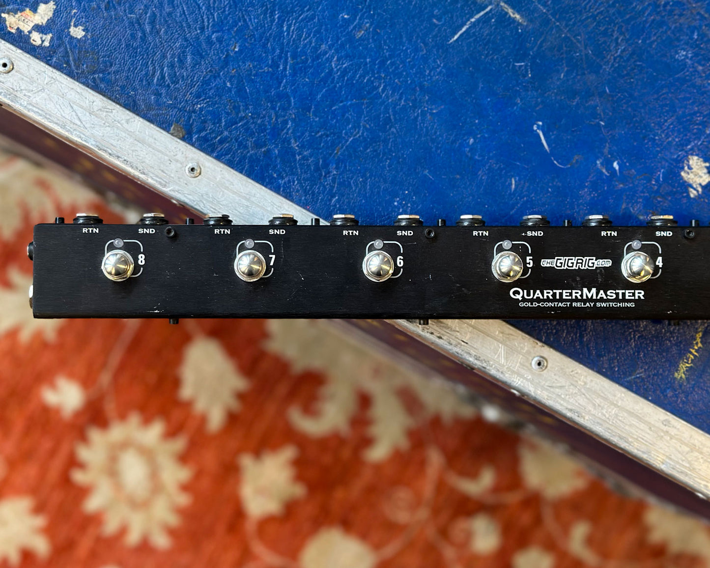 The GigRig QuarterMaster 8 Gold-Contact Relay Switching Pedal