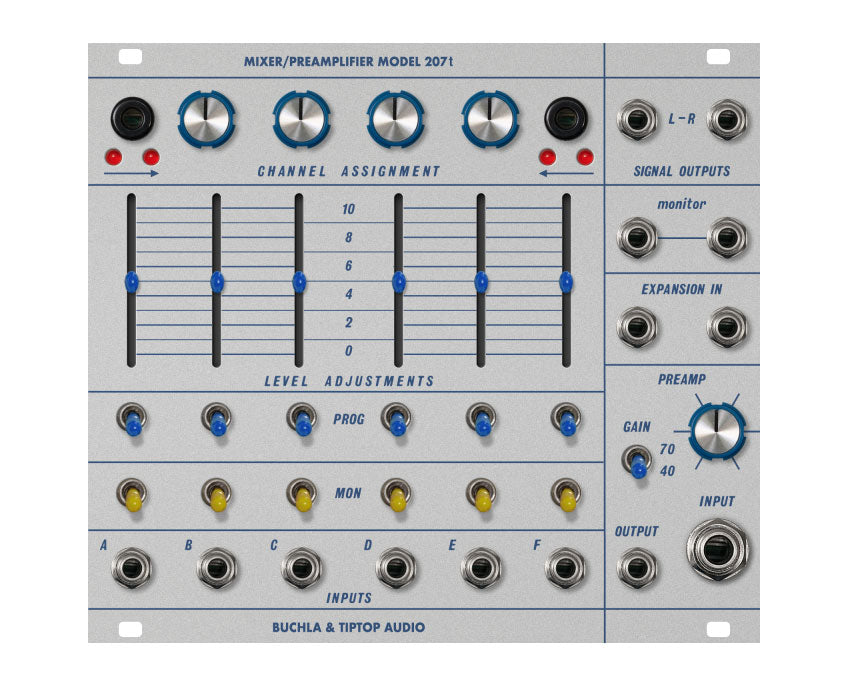 Tiptop Audio 207t Mixer/Preamplifier