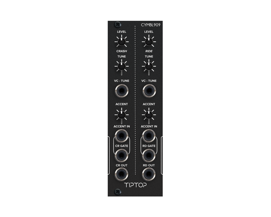 Tiptop Audio CYMB909 CR909 TR909 Crash/Ride Cymbals Generator - Black