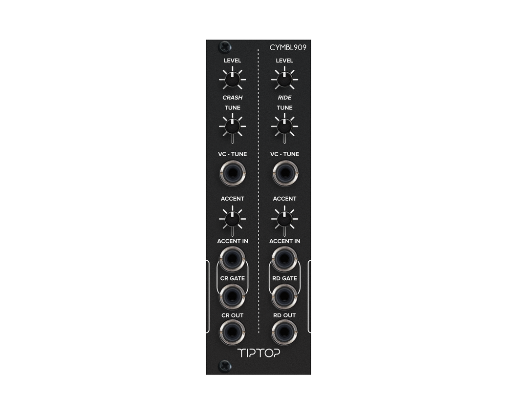 Tiptop Audio CYMB909 CR909 TR909 Crash/Ride Cymbals Generator - Black