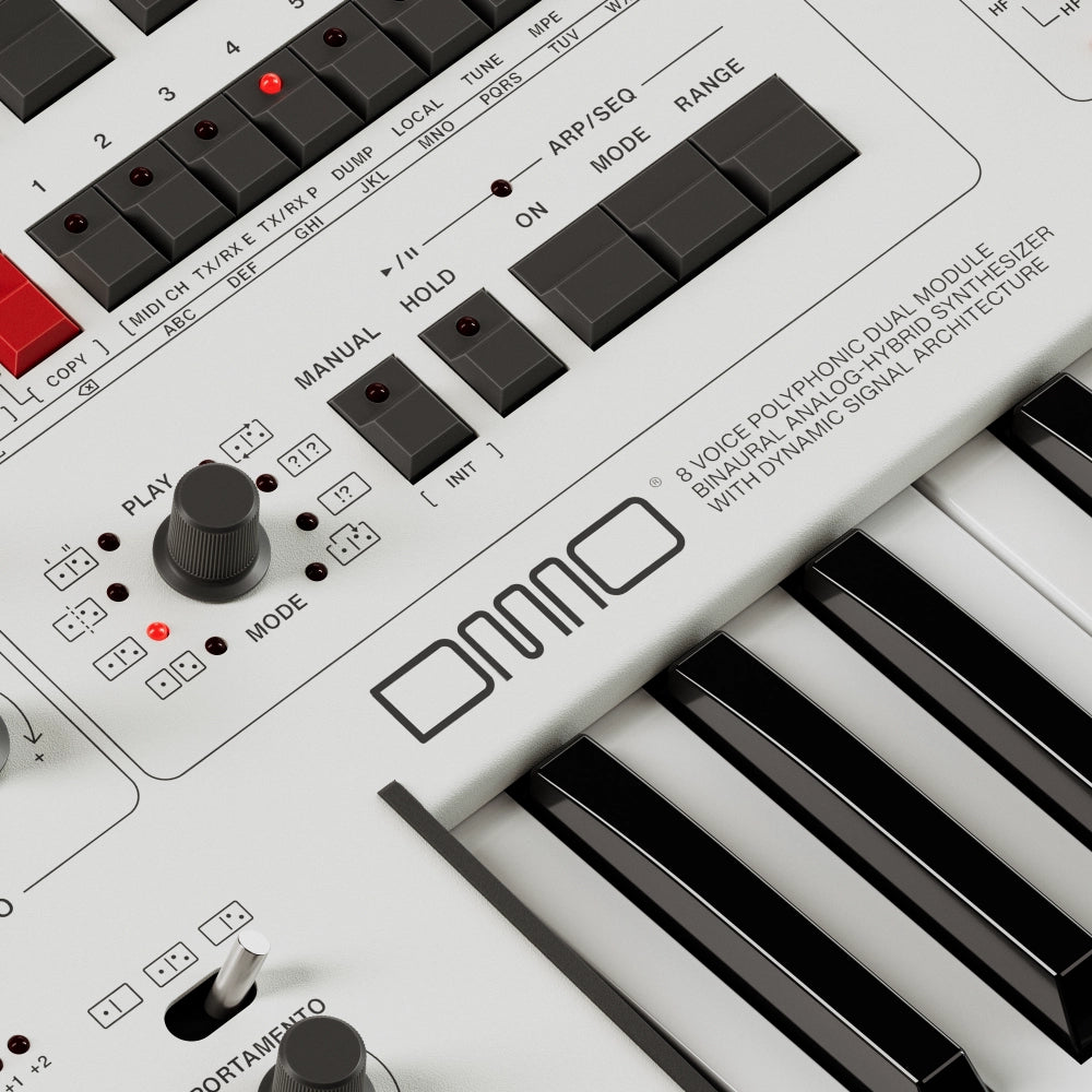 UDO DMNO 8-Voice Dual Timbre Synthesizer - White