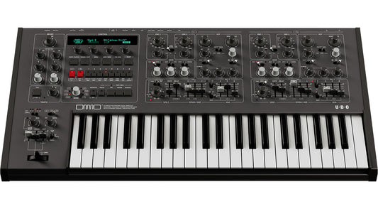 UDO DMNO 8-Voice Dual Timbre Synthesizer - Black