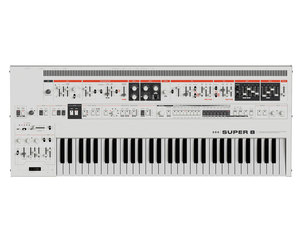 UDO Super 8 16-Voice Polyphonic Bi-Timbral Analogue-Hybrid Performance Synthesizer