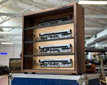 Load image into Gallery viewer, 12U Solid Walnut Powered Eurorack Case w/ Mungo Power

