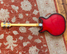 Load image into Gallery viewer, Univox Coily Semi-Hollow Electric Bass w/ Hiscox Case
