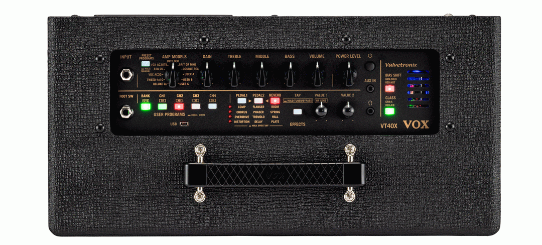VOX VT40X Valvtronix Classic Blue 40-watt 1x8" hybrid modeling amplifier
