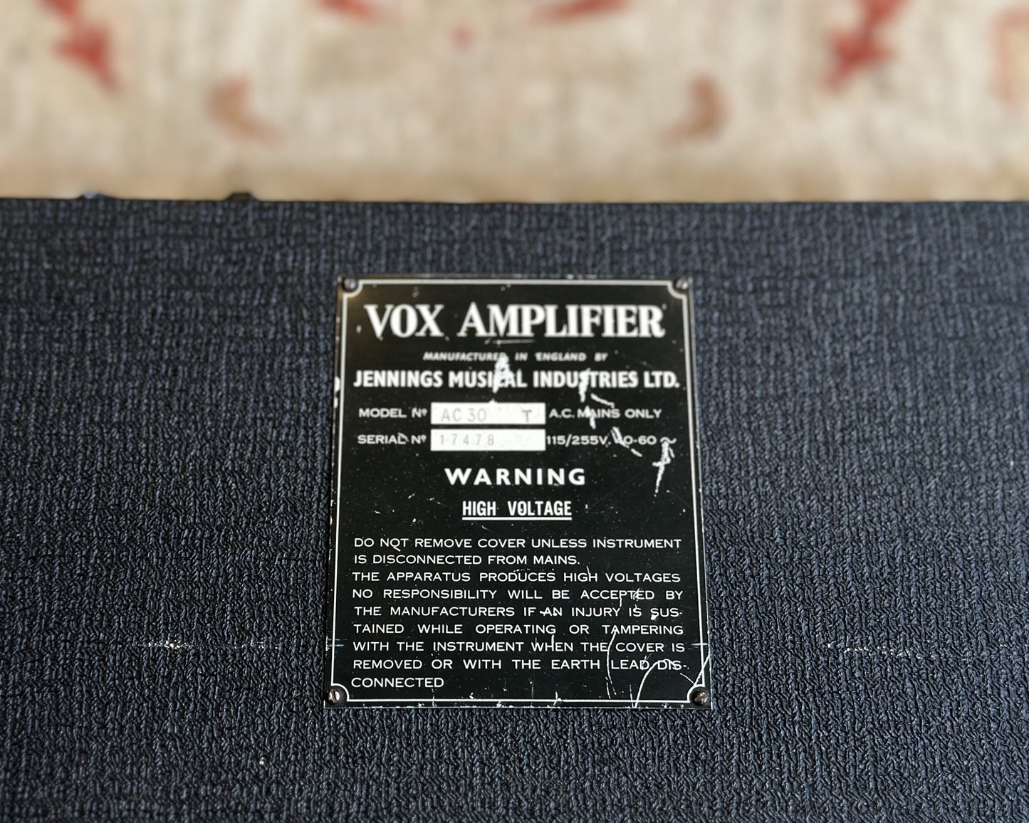 1964 VOX (JMI/Jennings) AC-30 Treble (Thirty Twin) - Non Top Boost Model - Made in UK