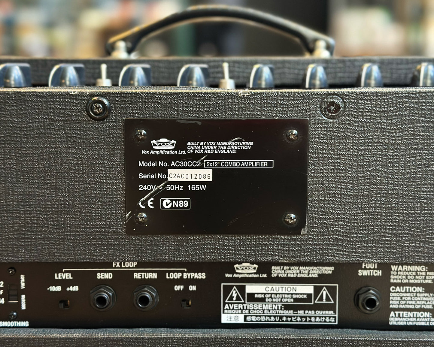 VOX AC30CC2 Custom Classic 30 Watt 2x12" Valve Combo Amplifier