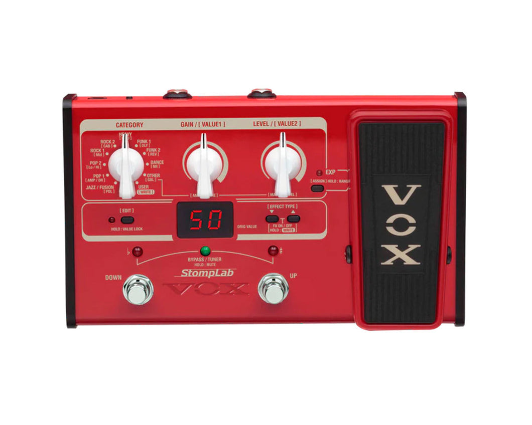 VOX StompLab 2B Bass Multi Effects And Expression Pedal