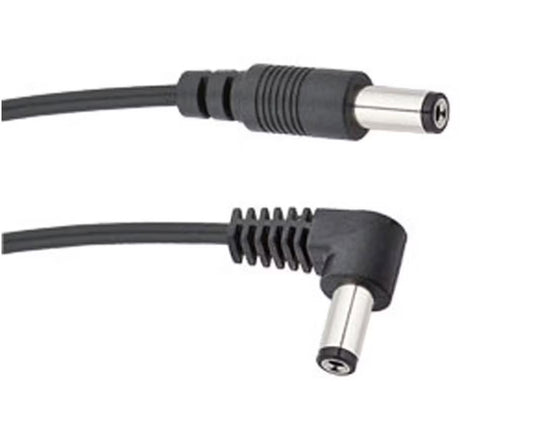 Voodoo Lab VLRS24-2 Standard Polarity Cable 2 Pack – 2.1mm Right-Angle to Straight 24"