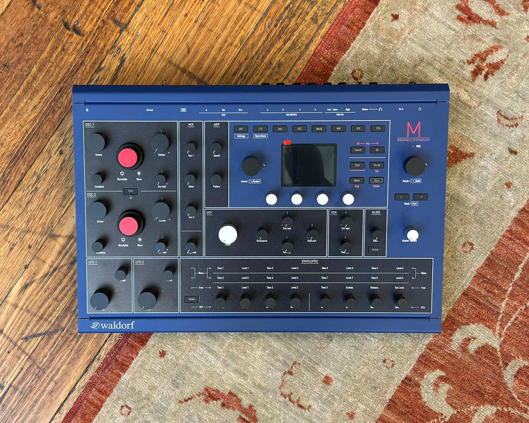 Waldorf M Desktop Synthesizer W/ Two Wavetable Oscillators