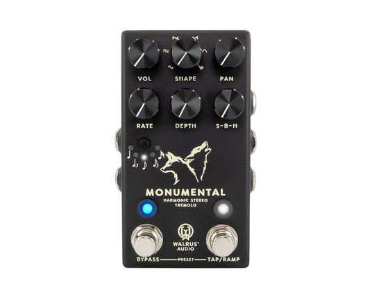 Walrus Audio Monumental Stereo Harmonic Tap Tremolo - Black