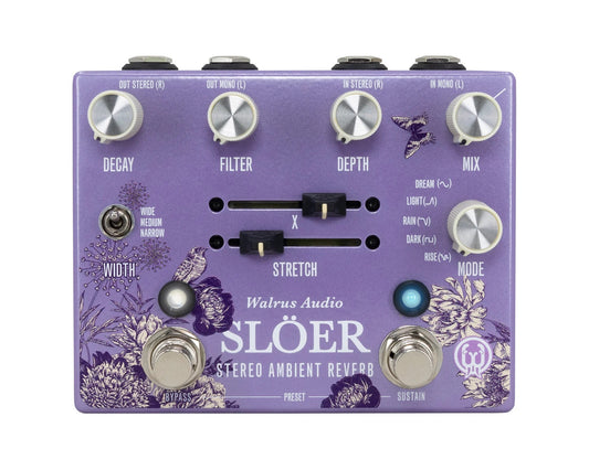 Walrus Audio SLOER Stereo Ambient Reverb - Floral Series 2024
