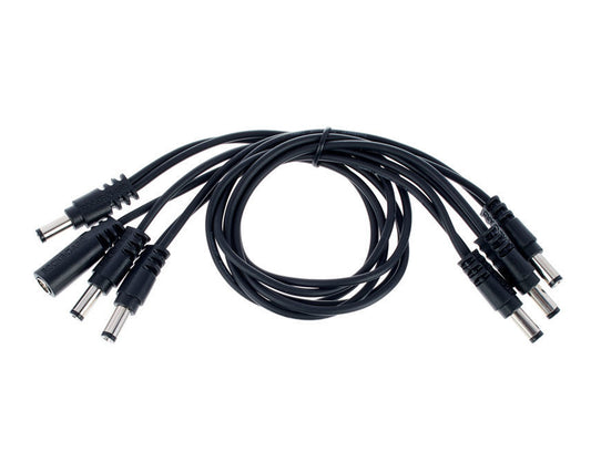 Warwick RockBoard Flat Daisy Chain Cable - 6 Outputs - Straight