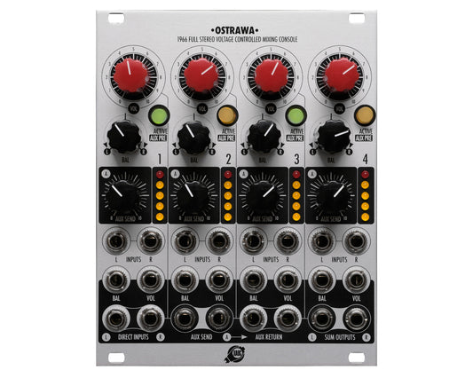 1966 XAOC Devices Ostrawa Full Stereo Voltage Controlled Mixing Console