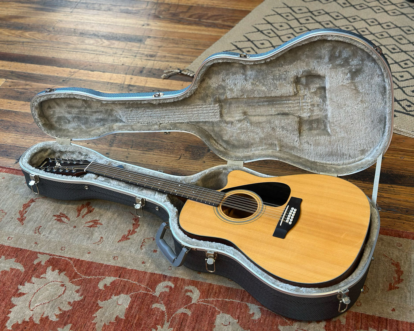 YAMAHA FGX-413SC-12 12-String Acoustic w/ Pickup & HSC