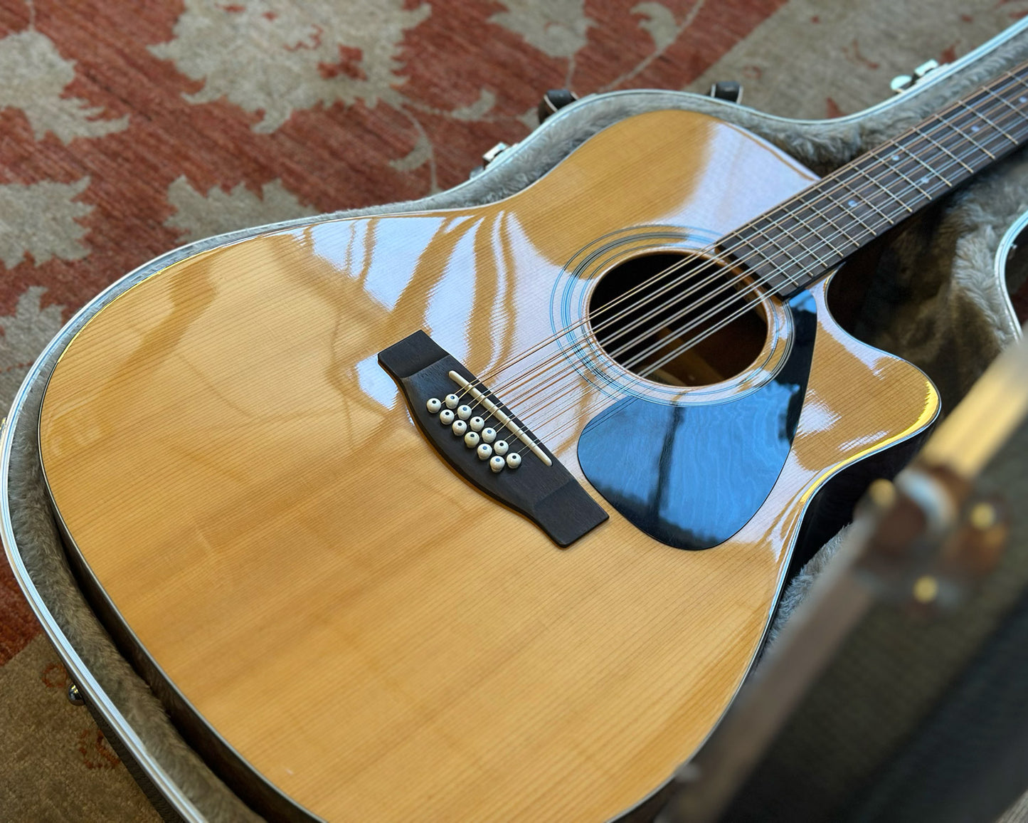 YAMAHA FGX-413SC-12 12-String Acoustic w/ Pickup & HSC