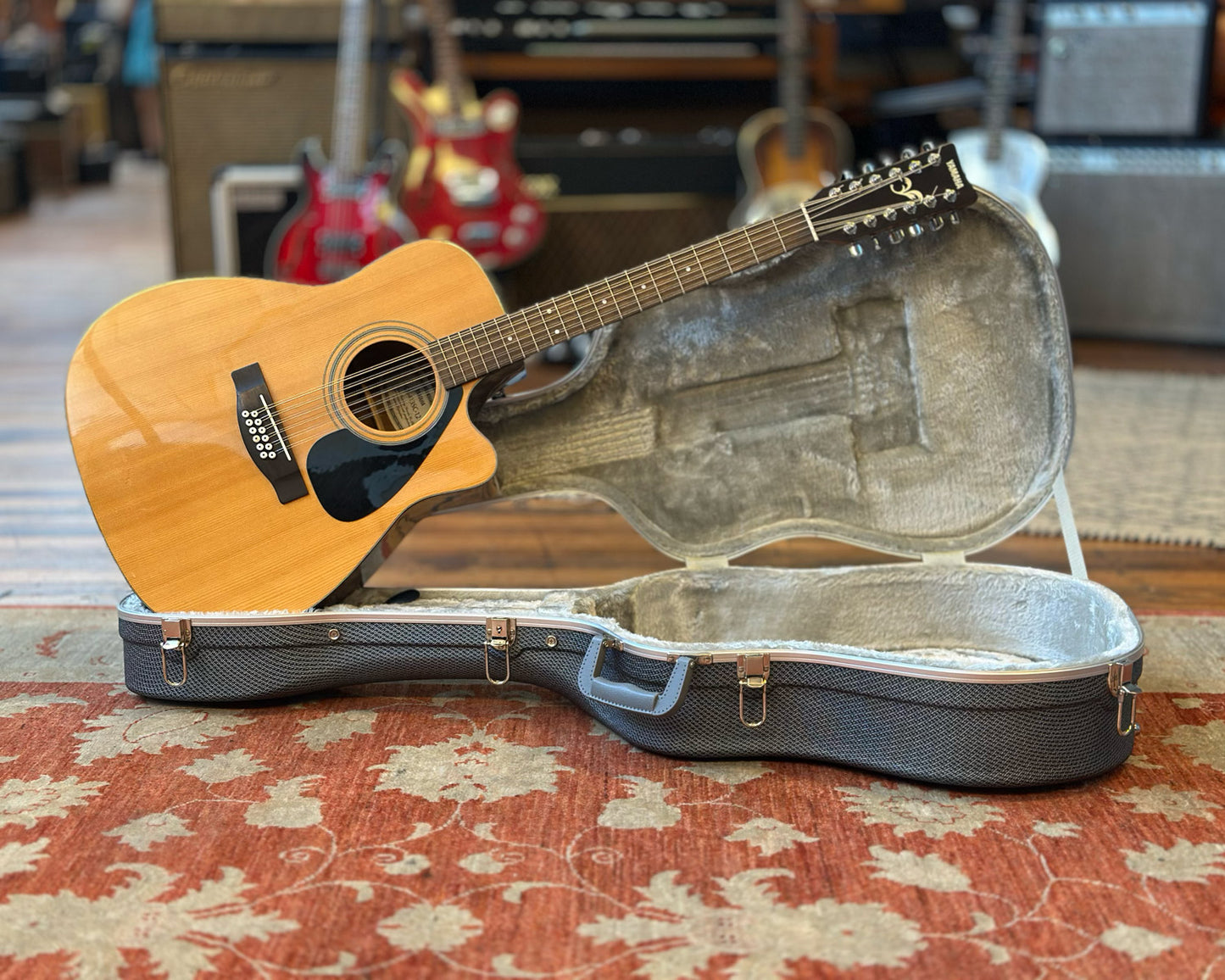 YAMAHA FGX-413SC-12 12-String Acoustic w/ Pickup & HSC