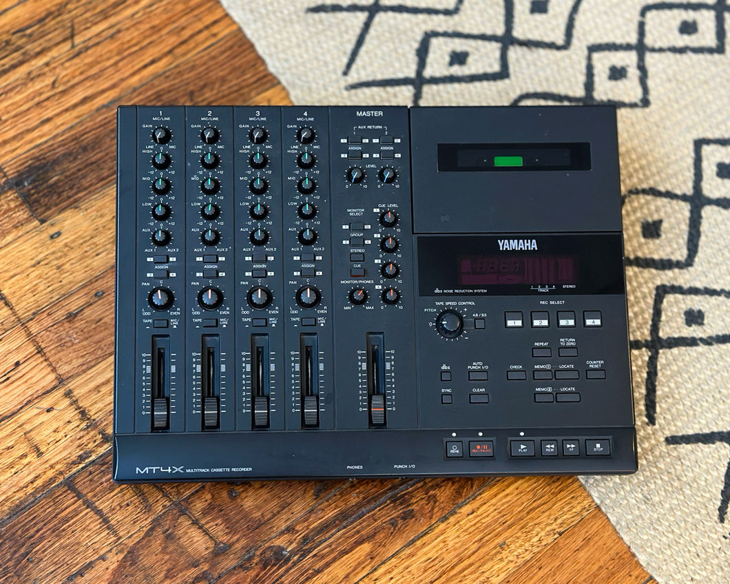 YAMAHA MT4X 4トラックレコーダー Yamaha MT4X 4‑Track Cassette Multitrack Recorder Serviced