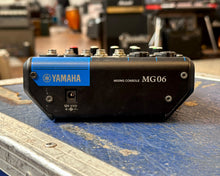 Load image into Gallery viewer, YAMAHA Yamaha MG06 6 Channel Mixing Console w/ D-PRE Mic Preamps
