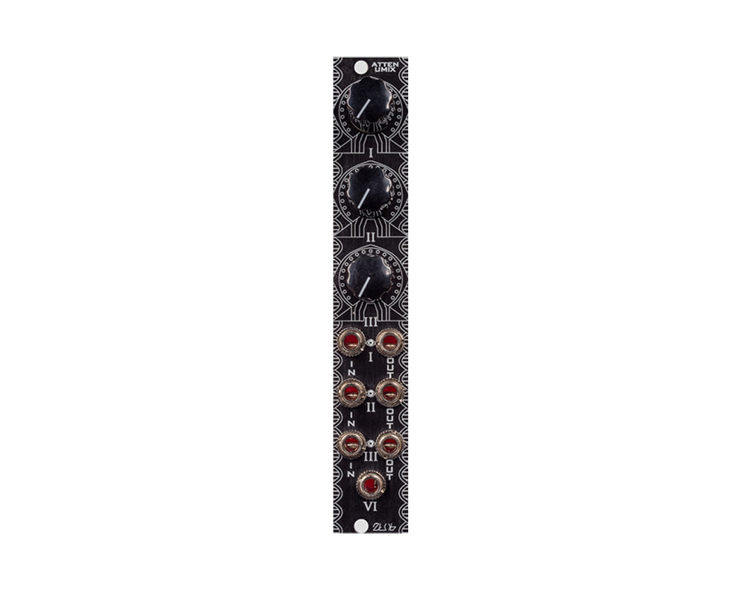 Żłob Modular Attenumixer Eurorack Triple Summed Attenuator Module