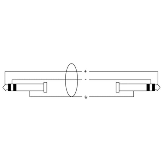 Cordial Essentials REAN 1/4" TRS to Same Balanced Cable (6m)