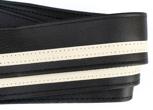 Couch Straps Racer X Black w/ White Stripe
