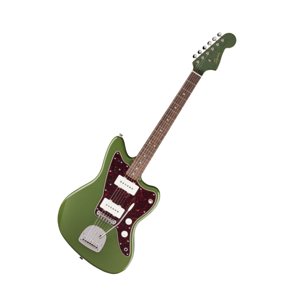 Fender Squier FSR Classic Vibe '60s Jazzmaster - Antique Olive w/Matching Headstock